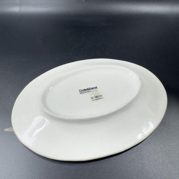 Crate & Barrel Gianna Lucia Olive Oval Dish Plate Tray Set 3 W Original Sticker - Picture 12 of 13